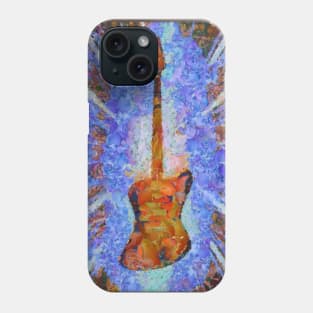 Bass guitar. Modern painting Phone Case