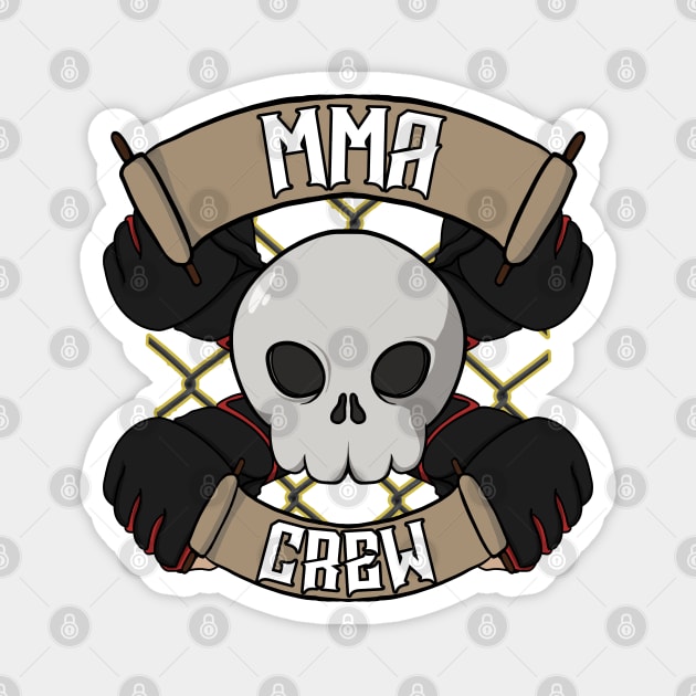 MMA crew Jolly Roger pirate flag Magnet by RampArt