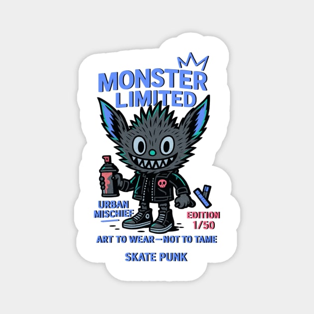 Urban Mischief Monster Limited Edition Numbered Magnet by Art2Wear