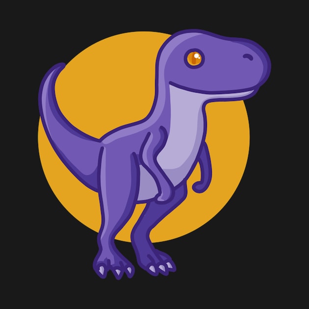 Cute Velociraptor, Dino, Dinosaur by hugadino