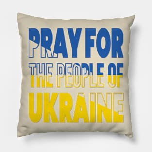 PRAYING FOR UKRAINE - FLAG OF UKRAINE DESIGN Pillow