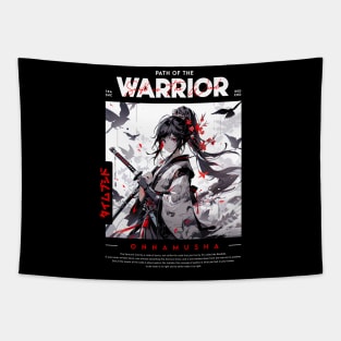 Anime Warriro Girl Tapestry