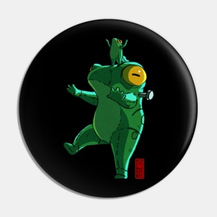 frankenstein frog Pin