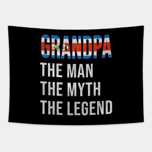 Grand Father Costa Rican Grandpa The Man The Myth The Legend - Gift for Costa Rican Dad With Roots From  Costa Rica Tapestry