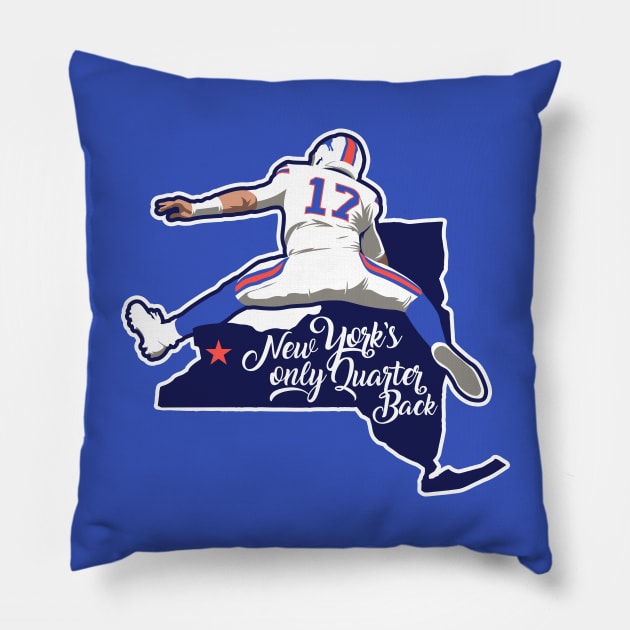 NY's Only QB Pillow by Carl Cordes