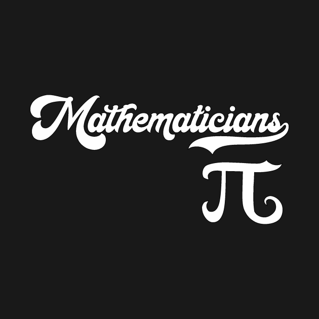 Mathematicians Retro Baseball Style - Pi by Lyrical Parser