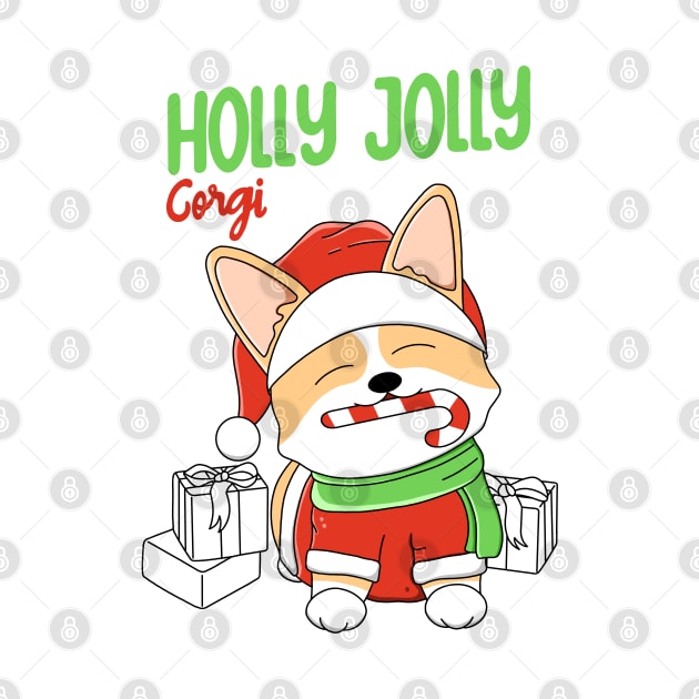 Holly Jolly Corgi by Kimprut