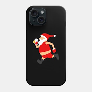 funny beer santa claus christmas Phone Case