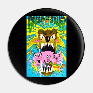 Three Little Pigs - Green Jelly Pin