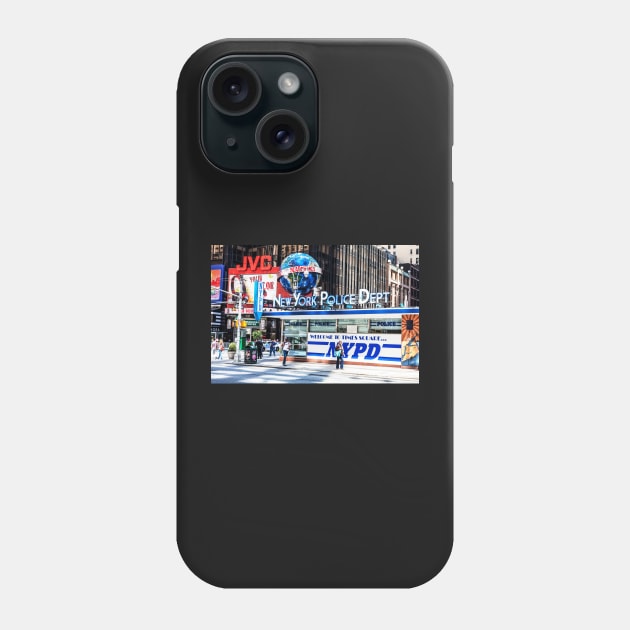 Times Square New York Police Dept Phone Case by tommysphotos