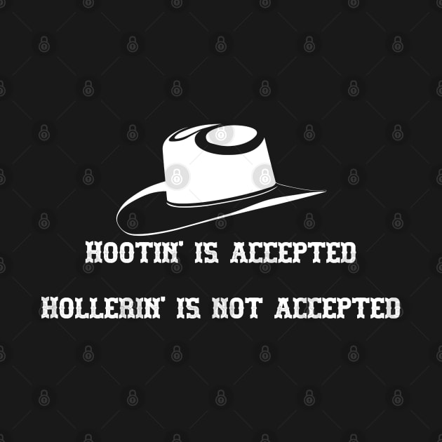 Hootin' and Hollerin' White by Designs by Dyer