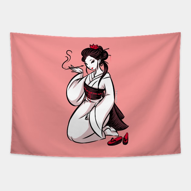 Geisha Tapestry by Mari945