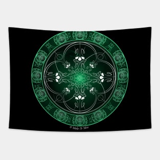 Royal Green Magic Tapestry