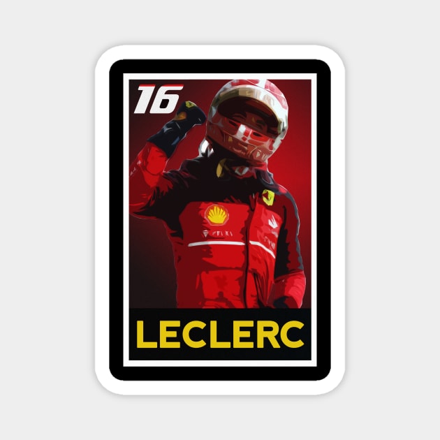Charles Leclerc 16 F1 Magnet by VictorVV