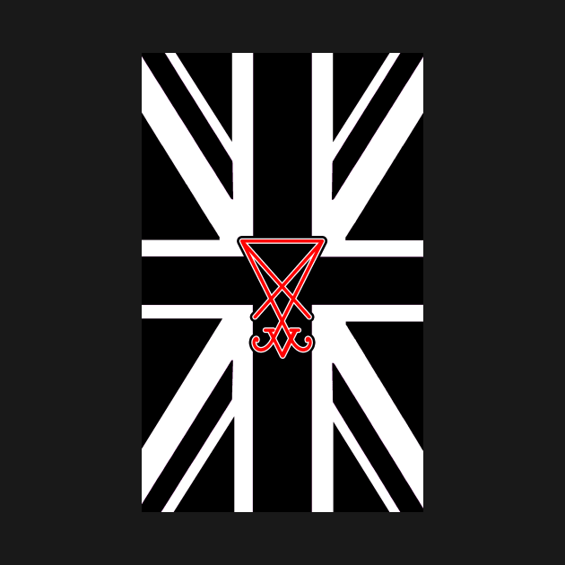 UK Flag Sigil Of Lucifer by artpirate