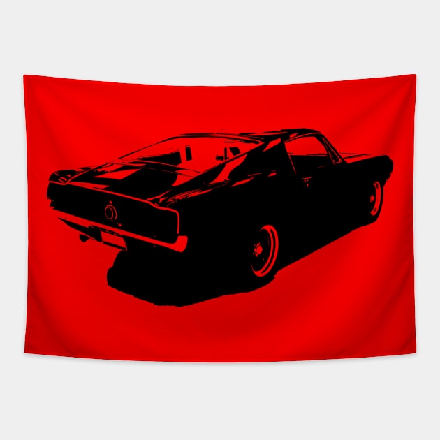 Mustang Rear Tapestry by 5thmonkey