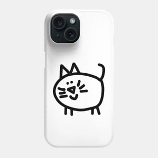 Cute Round Kitty Cat Phone Case