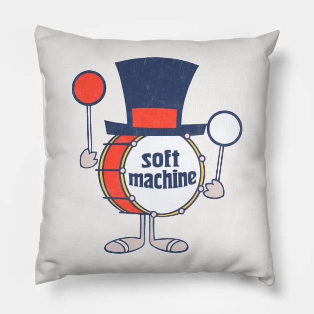 Soft Machine -- Original Fan Artwork Design Pillow by unknown_pleasures