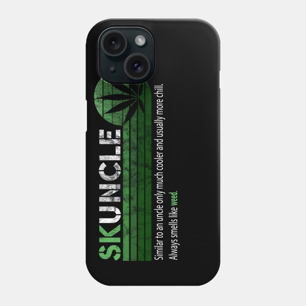 SKUNCLE, SKUNKLE FUNNY UNCLE SHIRT FATHERS DAY Phone Case by  Funny .designs123