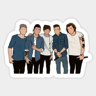 one direction stickers teepublic au