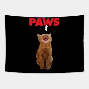 Funny Paws Cat Tapestry