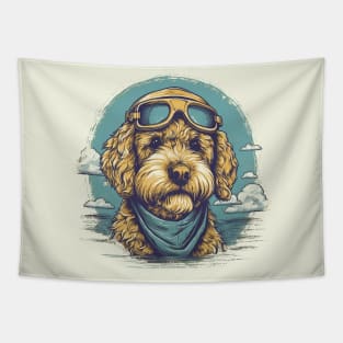 Aviator dog Tapestry