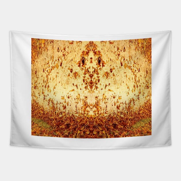 Golden Autumn Leaves art Tapestry by jaml-12