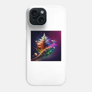 Abstract Vibrant Christmas Tree Phone Case