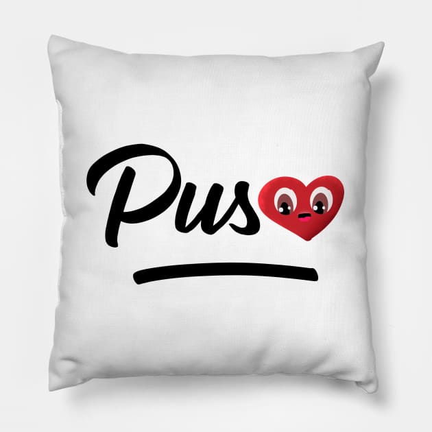 Puso Heart Pinoy Pride Filipino Philippines Gift Pillow by teeleoshirts