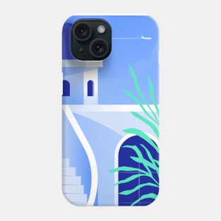 Boho travel art. Santorini, Greece #4 Phone Case