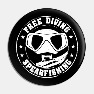 Free Diving Spearfishing Scuba Diver Pin