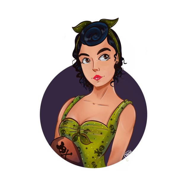 Pin Up girl by Blues and Design