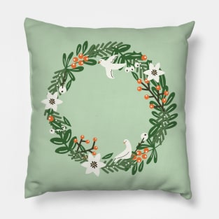 Christmas Wreath Pillow