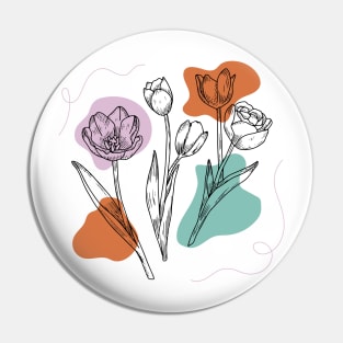 Tulip, flowers, floral design, plant, plants, floral shirt, blooming, flora Pin