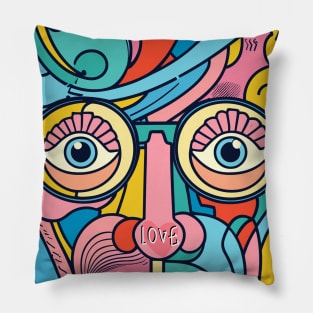 Love Ophthalmologist art Brafdesign Pillow