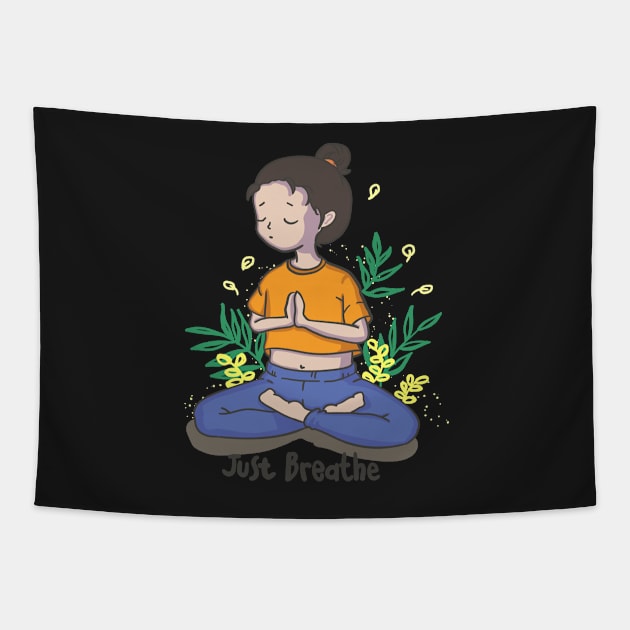 Just Breathe Tapestry by Gernatatiti