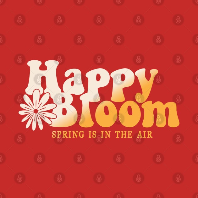 Happy Bloom Flower Typography by SSSD