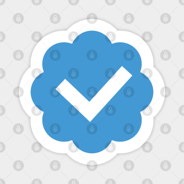 Verified Twitter Blue Check Magnet by bembureda