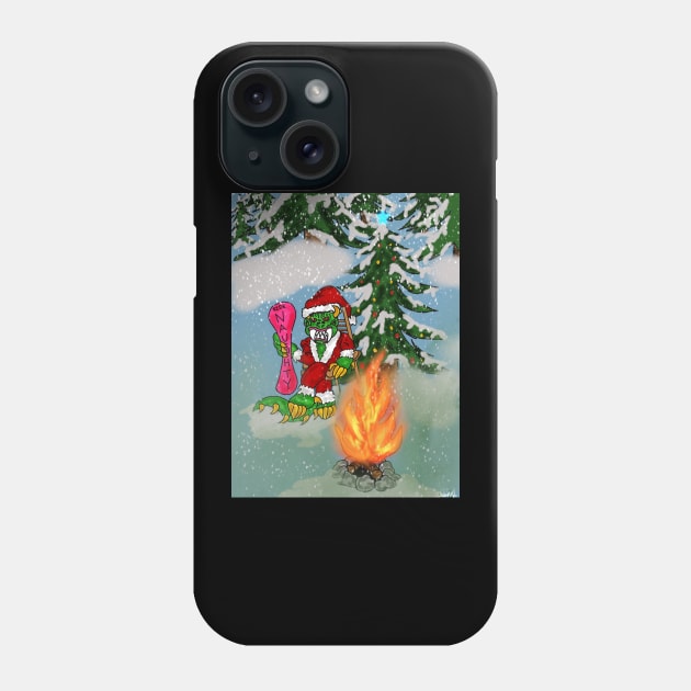 Hodag Christmas Phone Case by Cassie’s Cryptid Land