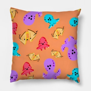 Octopus & Grilled Cheese Pillow