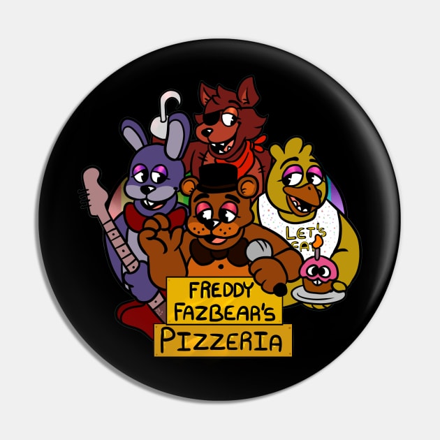 Freddy Fazbears 80s Logo Pin by vsemily