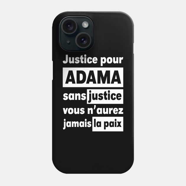 Justice Pour ADAMA Phone Case by CF.LAB.DESIGN