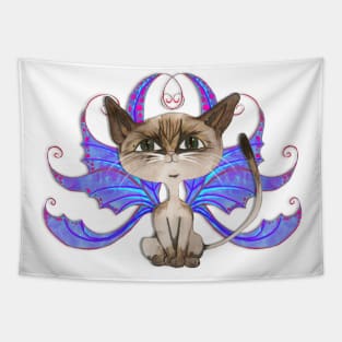 Siamese Fairy kitten Tapestry