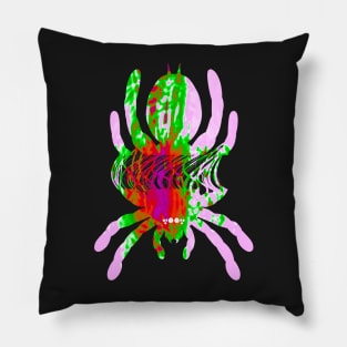 Tarantula Silhouette V35 (Tie Dye) Pillow