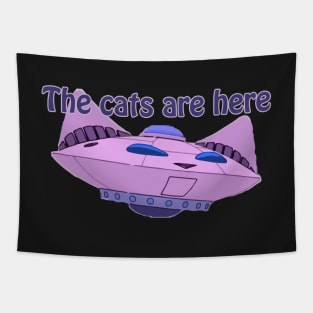 The cats are here Tapestry