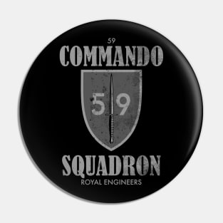 59 Commando Squadron (distressed) Pin