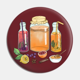 Kombucha Tea Pin