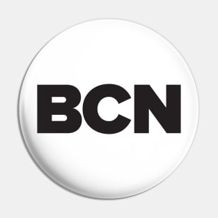 BCN - Barcelona proud city print - black Pin