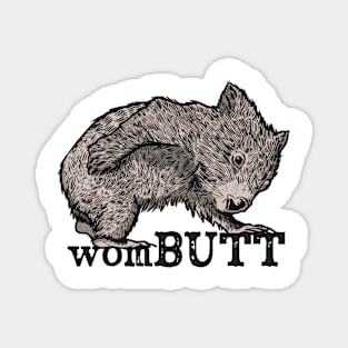 Wombutt Funny Wombat Magnet