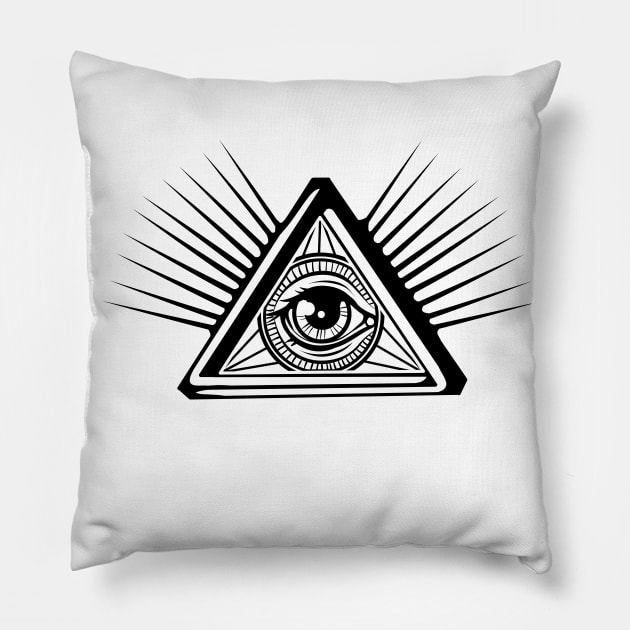 All Seeing Eye Pillow by Kopirin